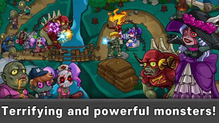 Heroes Defense Attack Zombie android App screenshot 2