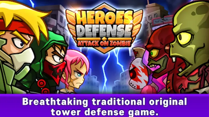 Heroes Defense Attack Zombie android App screenshot 4