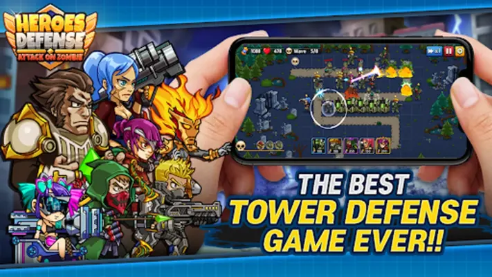 Heroes Defense Attack Zombie android App screenshot 5